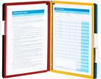 Durable Vario Wall Reference System, 5 Panels, Letter, Asst. Borders And Panels (Pack of 6) by DURABLEOfficeProducts