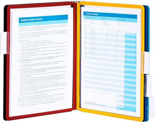 Durable Vario Wall Reference System, 5 Panels, Letter, Asst. Borders And Panels (Pack of 6) by DURABLEOfficeProducts