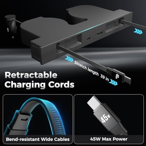 USB Hub for Tesla Model Y Juniper Accessories 2026 & Model 3 Highland 2025 Accessories, Hidden Console Phone Charger Hub, Center Console Interior (2-Type C for ModelY/3 Juniper&Highland) - Image 4