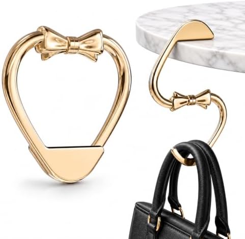 Bow Purse Hook For Table, Folding Purse Hanger, Desk Purse Hook Bag Hook by Unknown