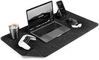 DELTAHUB - Minimalistic Felt Desk Protective Pad, Anti-Fray, Anti-Slip, Easy to Clean, Easy Glide, Long Lasting, Sleek Design, Comfortable, Resistant, Desk Mat, PC, Mac, Laptop - Large (18x32inch) by DELTAHUB