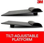 3M™ Adjustable Keyboard Platform with Gel Wrist Rest, Black/Metallic Gray - Image 5
