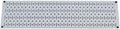 Wall Control Narrow Pegboard Rack 8in x 32in Gray Metal Pegboard Runner Tool Board by Wall+Control