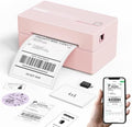 KNAON Bluetooth Thermal Shipping Label Printer 4x6 for Small Business, Pink by KNAON
