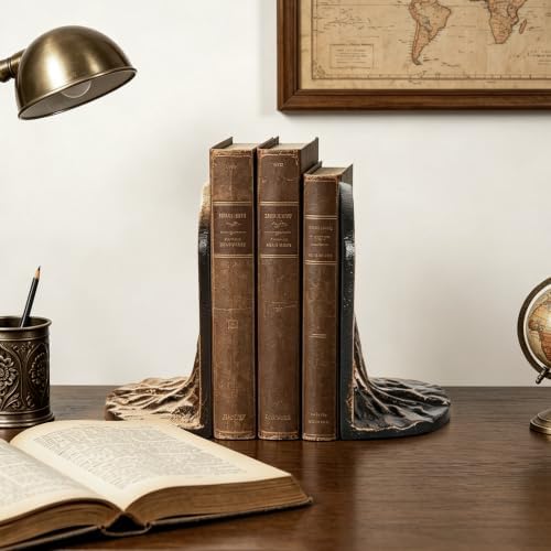 Tree of Life Decorative Bookends Set for Heavy Books, Shelves - Image 7