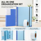 Document Storage Set - Accordion File Folder - Receipt Holder - Label Paper - Image 3