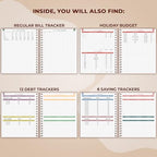Clever Fox Budget Planner Spiral, Monthly Bill Organizer Book, Rose Gold - Image 5