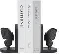 Black Butterfly Bookends, Decorative Butterflies Book Ends for Heavy Books by Home