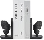Black Butterfly Bookends, Decorative Butterflies Book Ends for Heavy Books by Home