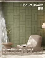 Fluxynara Felt Bulletin Board & Cork Board Alternative, Olive Green - Image 7