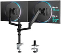 WALI Tall Dual Monitor Desk Mount for 13-33 inch Screens, 19.8 lbs per Arm by WALI