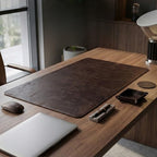LL LEATHER LOVERS Leather Desk Mat, 20" x 34" Dark Brown, Desk Mouse Pads on Top of Desks, Non Slip Top Grain Leather Desk Blotter, Laptop Desk Mat, Desk Writing Pad for Office and Home - Image 2