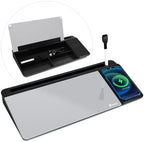 Varhomax Glass Desk Whiteboard with Wireless Charger by Varhomax