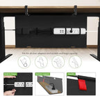 KEEGH No Drill Fabric Under Desk Cable Management Tray 28 in,Black - Image 2