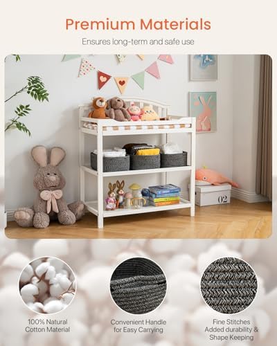 KALLAX Small Woven Storage Basket for Organizing, 13.5x9.5x5 inches, 3 Pack - Image 4