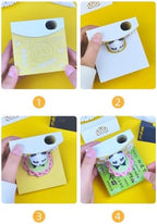 3D Memo Pad, 3D Calendar 2027, Time Piece Calendar, Tear-Off Calendars 2027, 3D Paper Carving Art Memo Pad, Art Carving Sticky Notes for Office Home Gifts Ornaments (Lotus Panda) - Image 7