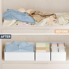 DIMJ Drawer Organizer Clothes Storage - 24 Pack Baby Dresser Organizer for Nursery, Small Fabric Closet Drawer Organizer Bins for Underwears Socks, Foldable Storage Dividers Organization for Bedroom - Image 6