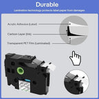 GREENCYCLE TZe-161 36mm 1.4 Laminated Clear Tape Compatible for Brother P-Touch Label Maker Tape TZe161 TZ-161 Black on Clear TZe TZ Label for Ptouch PT-910BT P900W P950W 530 550, 10 Pack - Image 2