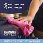 Microfiber Cleaning Wholesale Cloths (48 Pack) | Size 12" x 12"| All Purpose Microfiber Towels - Clean, Dust, Polish, Scrub, Absorbent (Blue) - Image 4