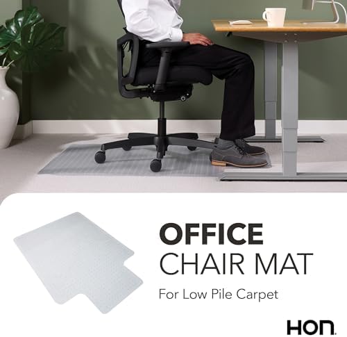 HON Office Chair Mat for Carpet, Heavy Duty, Clear Desk Mat, 36 x 48 in - Image 5