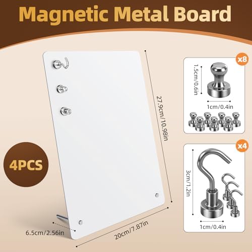 4 Pack Magnetic Board - White Magnet Display Stand - Image 4