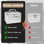 Silver Medication Combination Lock Boxes with Code Small - Image 3