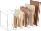 Suzile Clear Acrylic Magazine File Holder, Classic, 10.5 x 6.9 x 6.3 Inch by Suzile