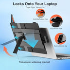 FLYTOCCA Laptop Screen Extender, 15.6" 1080P FHD IPS Display, Detachable Second Monitor Supports Vertical Mount, Plug & Play, Laptop Monitor Extender for 13"-17.3" Laptops, Windows, Mac, Chrome - Image 5