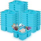 Geelin 24 Pack Classroom Caddy Bulk, 8 x 6.7 x 3.5 inches, Blue by Geelin