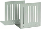 STEELMASTER Heavy Duty 10-Inch Steel Bookends, 1 Pair, Silver (241100050) - Image 4