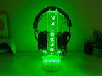 Personalized LED Headphone Stand, Custom Gamertag Headset Holder with Name, RGB Gamer Light Sign, Streamer Headphone Stand, Gaming Desk Accessory, Gamer Room Decor Gift - Image 3