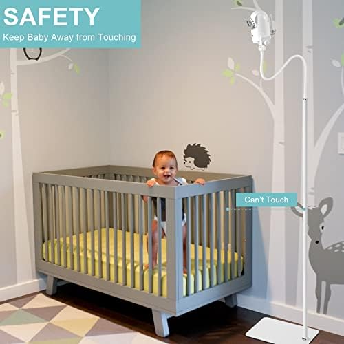 iTODOS Baby Monitor Floor Stand Holder Mount Compatible with HelloBaby HB6550/6560,Infant Optics DXR-8 Pro,Nanit Pro & Flex Stand,VTech VM819/VM901,Momcozy,Owlet,eufy,Babysense,Motorola - Image 6