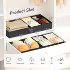 DIMJ Drawer Organizer Clothes Storage - 26 Pack Baby Dresser Organizer for Nursery, Small Fabric Closet Drawer Organizer Bins for Underwears Socks, Foldable Storage Dividers Organization for Bedroom - Image 3