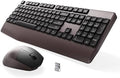 MPTOG Ergonomic Wireless Keyboard and Mouse Combo, Coffee by MPTOG