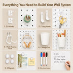 Maxtek Pegboard and Whiteboard Wall Organizer 24 x 24in Panels - Image 5