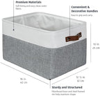 OrganiHaus 16x12.5in Storage Baskets, 3 Pack - Fabric Bins for Shelves - Image 2