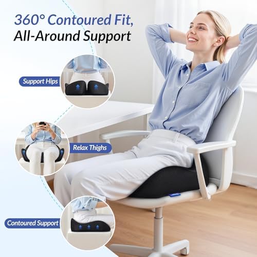 ZIKEE Pioneering Gel Seat Cushion for Sitting Pain Relief & Cooling Comfort - Image 3