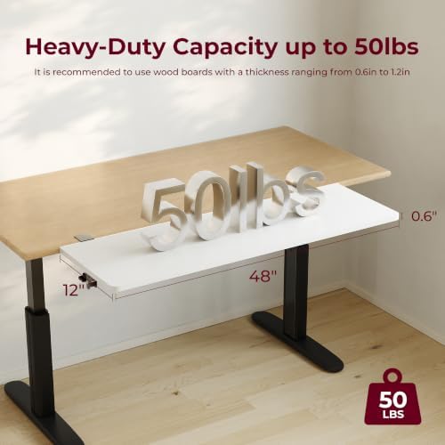 Desk Extender Tray,48"×12" Clamp-On Arm Rest Shelf, 90° Foldable Computer Elbow Support for Office Home, Space-Saving Keyboard Mouse Tray (White) - Image 5