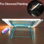Foldable Light Box Stand Multifunction Skidding Prevented Tracing Holder 6 Angle Points Portable for Diamond Art Painting (Blue) - Image 5