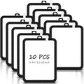 Outus 10 Pcs Dry Erase Mini White Boards Bulk 8.5 x 11'' Small Magnetic Whiteboard Double Sided Colored Writing Boards for Kids Students Locker Fridge(Black) by Outus