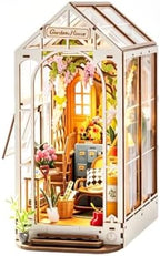 Rolife DIY Book Nook Kit Garden House, DIY Miniature Booknook Kit 3D Creative Decorative Bookend Bookshelf Insert 3D Puzzle for Adults, Halloween/Christmas Decorations/Gifts for Adults (Garden House) by Rolife