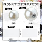 Leinuosen 200 Pcs Decorative Pearl Place Card Stands and Cards Set, Table Place, Food Labels Business, Dessert Table Decor - Image 2