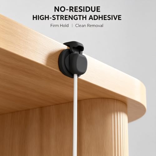 Rotatable Cord Holder for Nightstand 360° Magnetic Cable Clips - Image 5