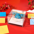 3D Memo Pad with Light, Rip Away Paper Sculpture Art Notepad, Temple of Heaven Dragon 3D Non-Sticky Notes, DIY Post Notes Pad for Office/Home - Image 4