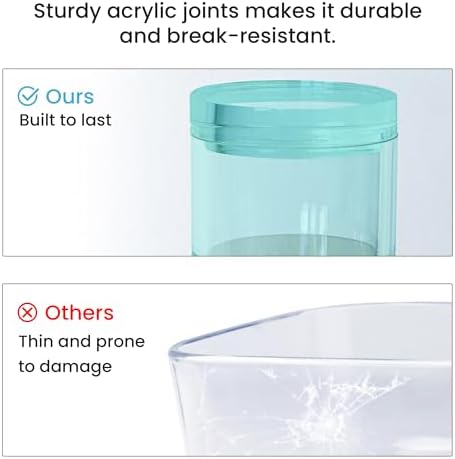 OfficeGoods 3-Tier Stackable Acrylic Holder, Green with Silver Metal Base - Image 5