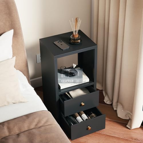 Black Metal Desktop Organizer with 2 Drawers, No Assembly Required - Image 7