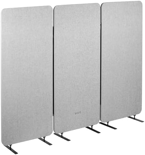 VIVO Gray Freestanding 72 x 56 in Privacy Panel, PP-3-S072G by VIVO