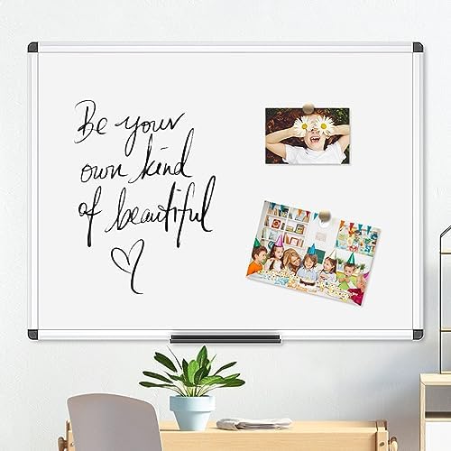 VIZ-PRO Magnetic Dry Erase Board, 48 X 24 Inches, Silver Aluminium Frame - Image 6