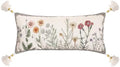 ISAENNE Designer Vintage Linen Throw Pillow Cover,28"x12"-Serenity D by Isaennehomedecoration