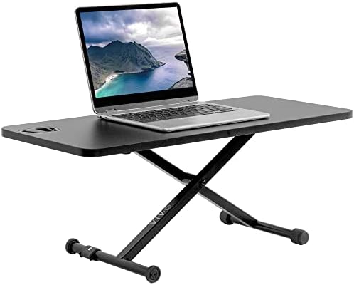 VIVO Black 28 in Single Top Standing Desk Converter, DESK-V011F by VIVO